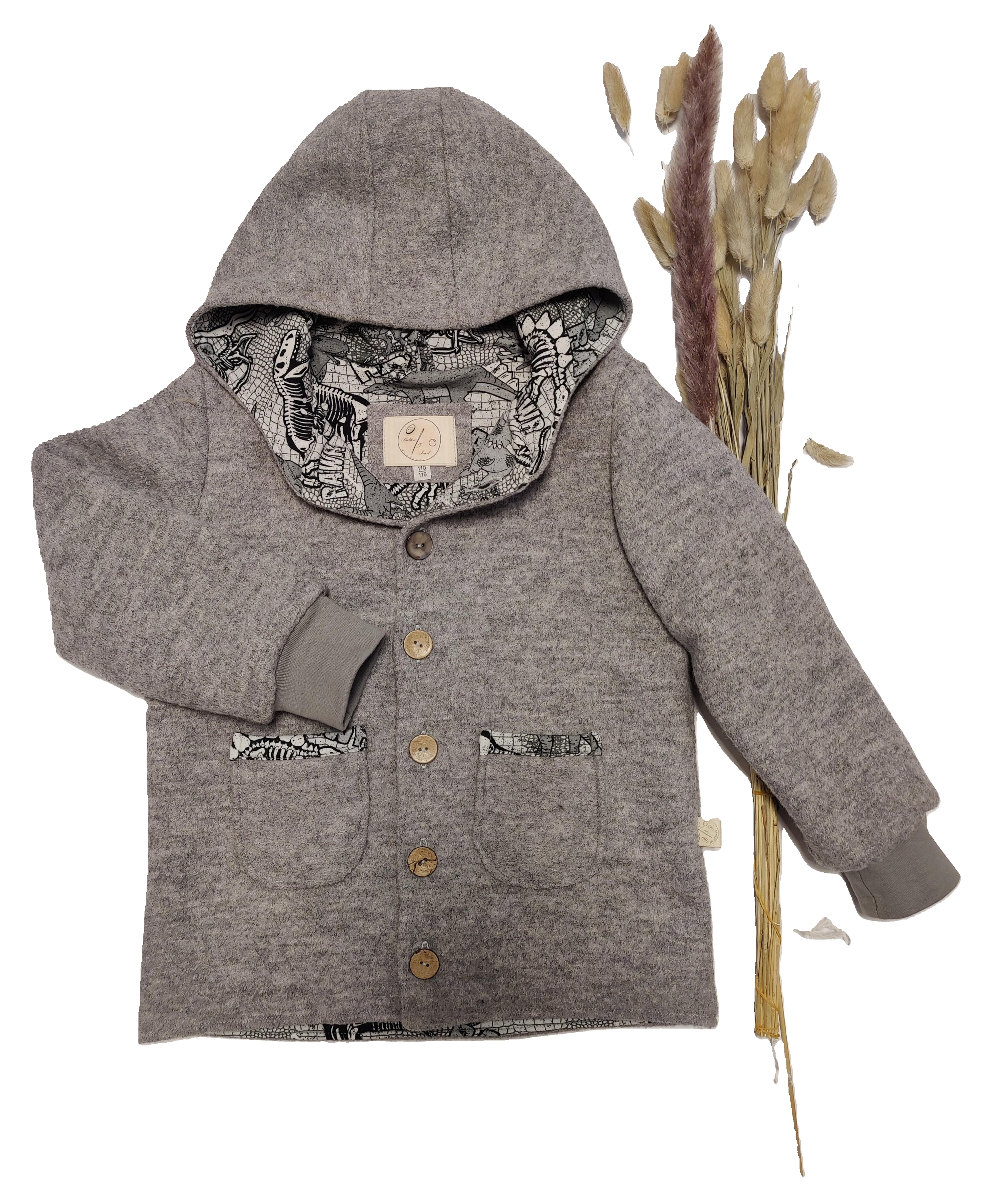 Walkjacke Bo - Silber-Grau